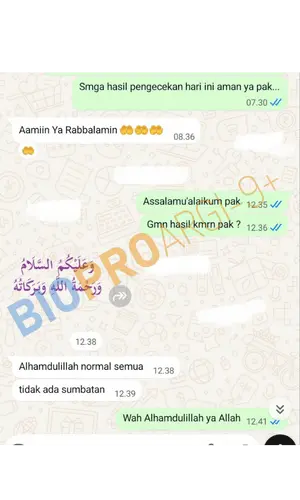 Testimoni BioProargi pengguna 1