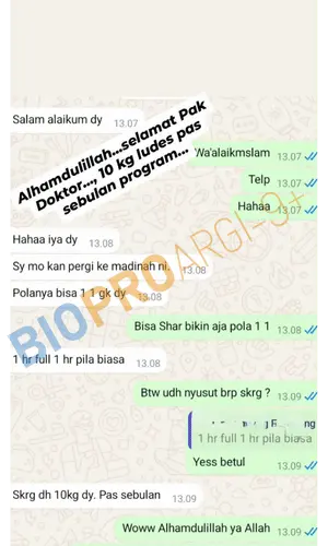 Testimoni BioProargi pengguna 5